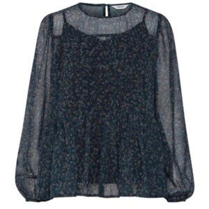 B.Young - The Ifia Floral Tiered Blouse - Size 40/US Size 12